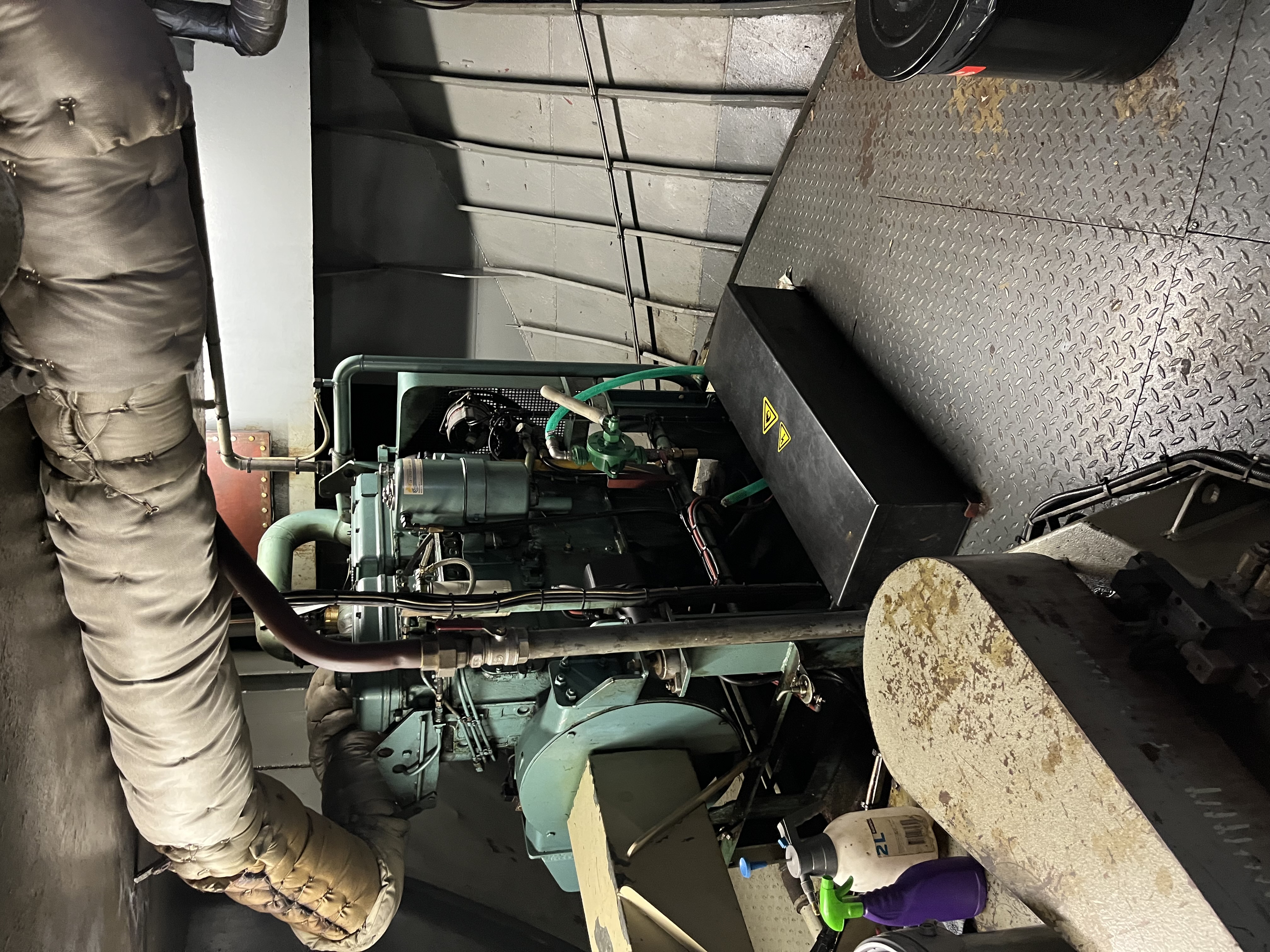 Foto's bij machinekamer